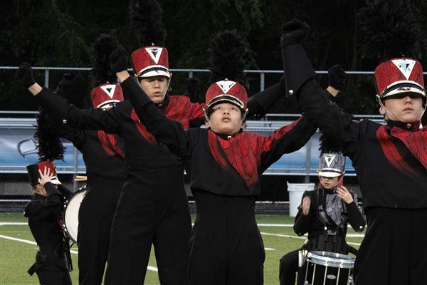 Crofton High School Marching Band Performing